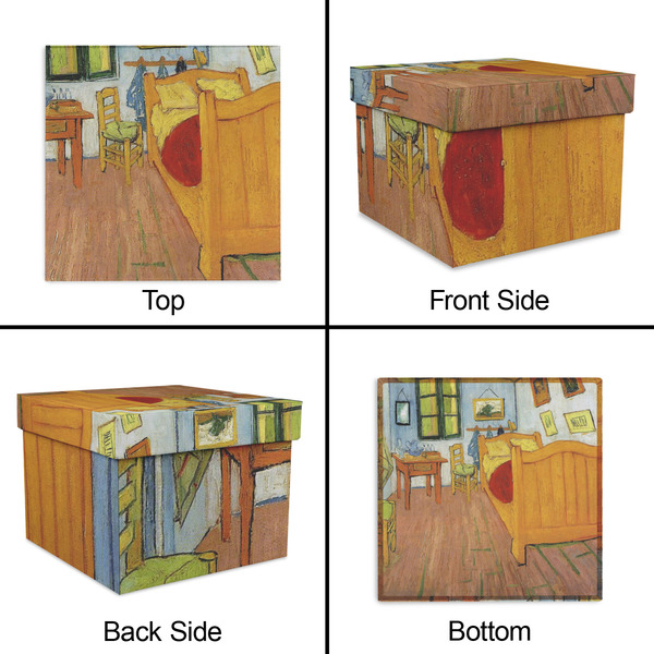 The Bedroom in Arles (Van Gogh 1888) Gift Boxes with Lid - Canvas Wrapped - Large - Approval