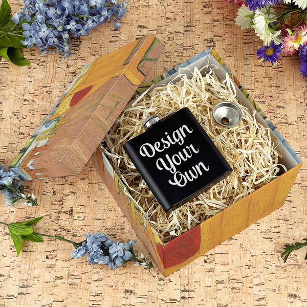 The Bedroom in Arles (Van Gogh 1888) Gift Boxes with Lid - Canvas Wrapped - Large - In Context