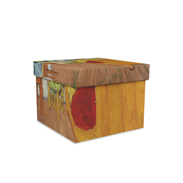 Custom The Bedroom in Arles (Van Gogh 1888) Gift Box with Lid - Canvas Wrapped - Small