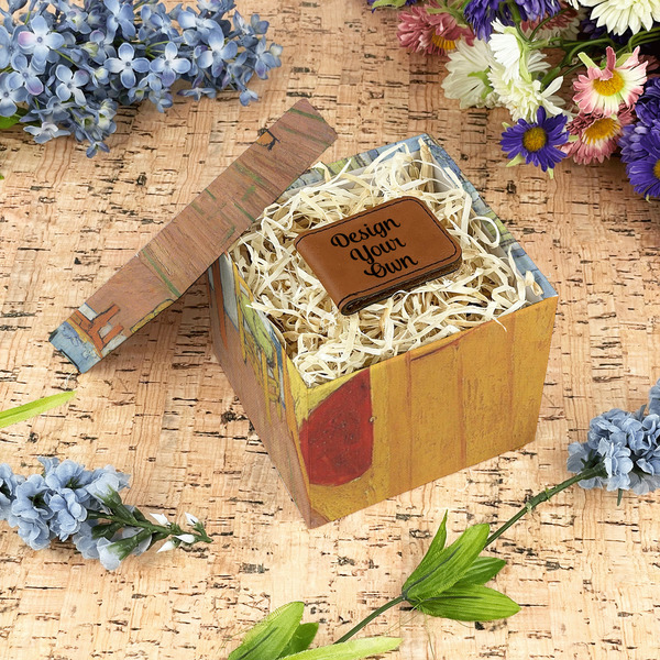 The Bedroom in Arles (Van Gogh 1888) Gift Boxes with Lid - Canvas Wrapped - Small - In Context