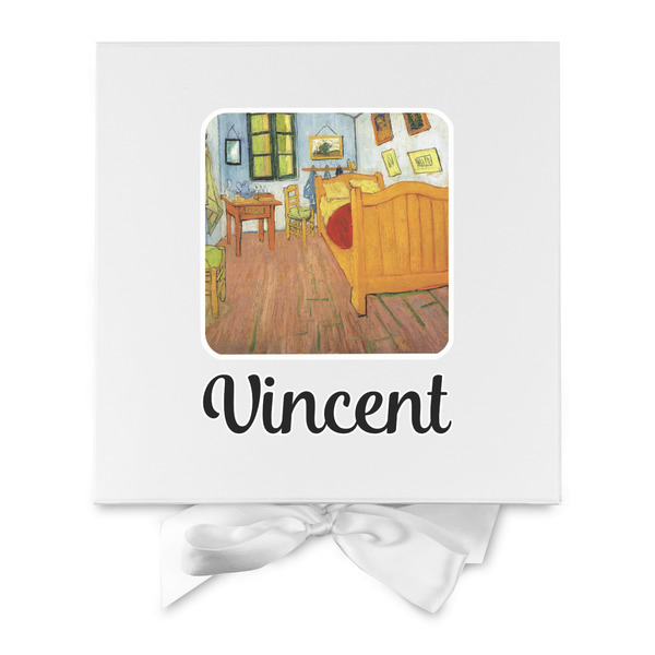 The Bedroom in Arles (Van Gogh 1888) Gift Boxes with Magnetic Lid - White - Approval