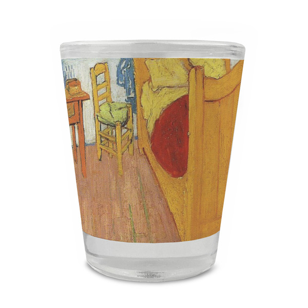 The Bedroom in Arles (Van Gogh 1888) Glass Shot Glass - Standard - Front