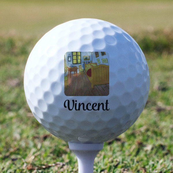 The Bedroom in Arles (Van Gogh 1888) Golf Ball - Non-Branded - Tee