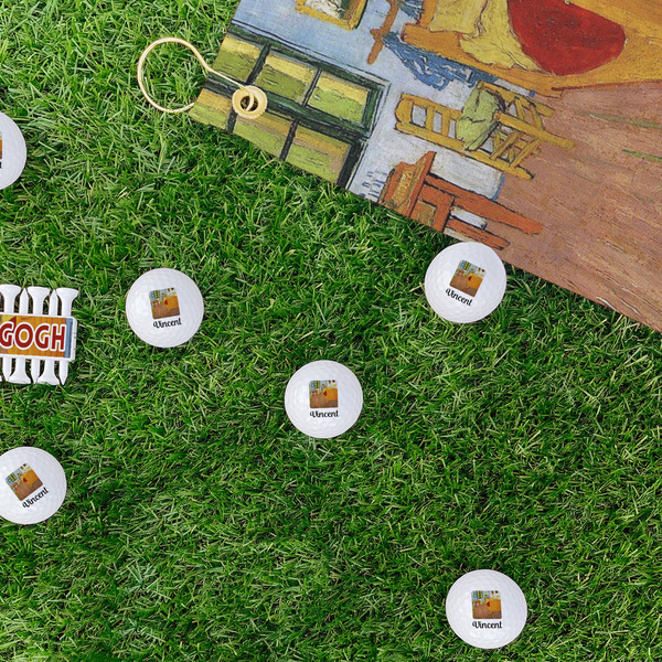 The Bedroom in Arles (Van Gogh 1888) Golf Balls - Generic - Set of 12 - LIFESTYLE