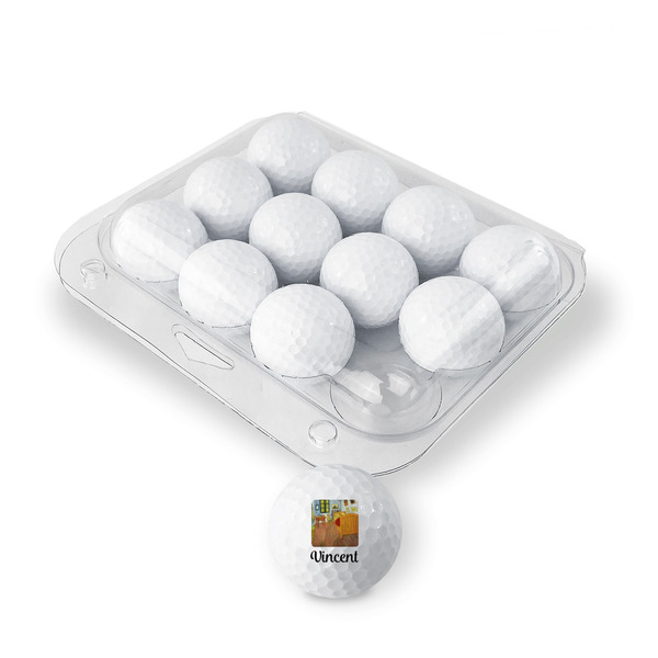 The Bedroom in Arles (Van Gogh 1888) Golf Balls - Generic - Set of 12 - PACKAGING