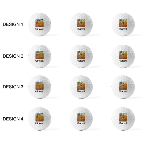 The Bedroom in Arles (Van Gogh 1888) Golf Balls - Titleist - Set of 12 - APPROVAL