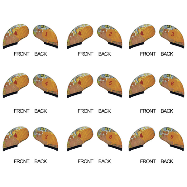 The Bedroom in Arles (Van Gogh 1888) Golf Club Covers - APPROVAL (set of 9)