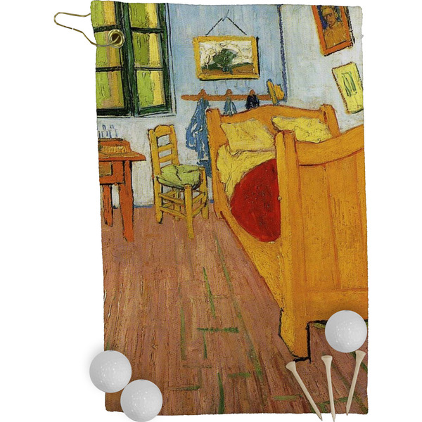 The Bedroom in Arles (Van Gogh 1888) Golf Towel (Personalized) - FRONT (Small Full Print)