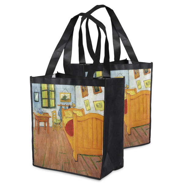 The Bedroom in Arles (Van Gogh 1888) Grocery Bag - MAIN