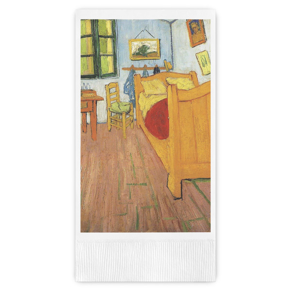 Custom The Bedroom in Arles (Van Gogh 1888) Guest Napkins - Full Color - Embossed Edge