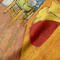 The Bedroom in Arles (Van Gogh 1888) Hooded Baby Towel- Detail Close Up
