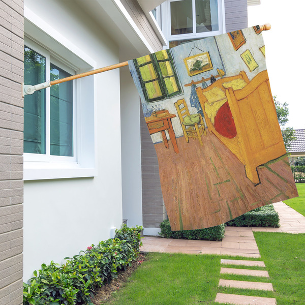 The Bedroom in Arles (Van Gogh 1888) House Flags - Single Sided - LIFESTYLE