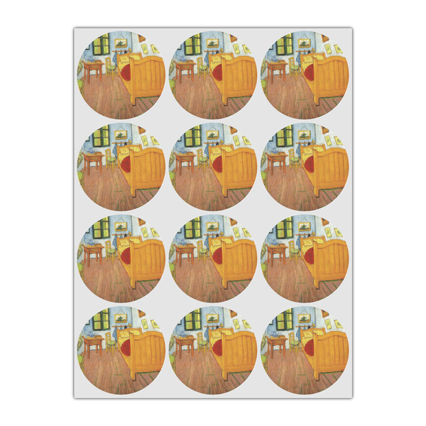 The Bedroom in Arles (Van Gogh 1888) Icing Circle - Small - Set of 12