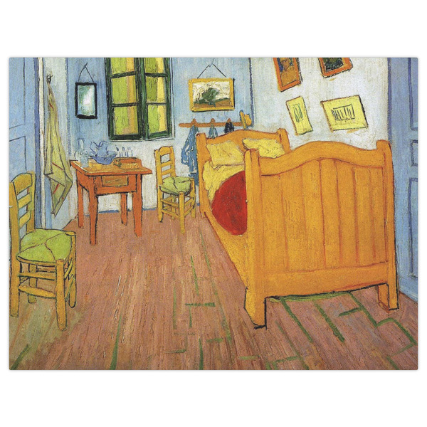 The Bedroom in Arles (Van Gogh 1888) Indoor / Outdoor Rug - 6'x8' - Front Flat