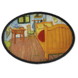 The Bedroom in Arles (Van Gogh 1888) Iron On Oval Patch