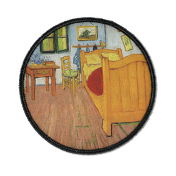 The Bedroom in Arles (Van Gogh 1888) Iron On Round Patch