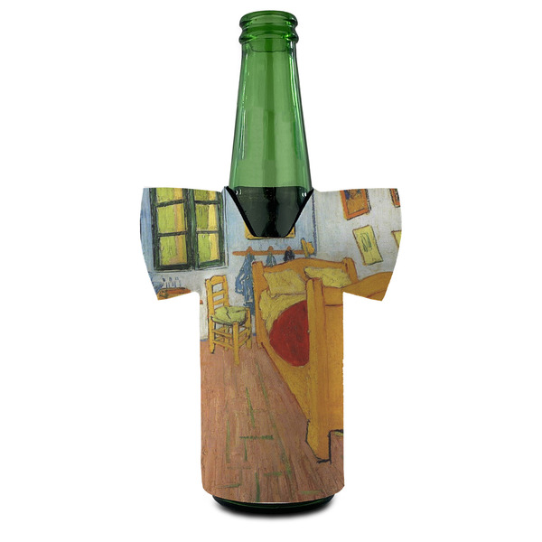 The Bedroom in Arles (Van Gogh 1888) Jersey Bottle Cooler - FRONT (on bottle)