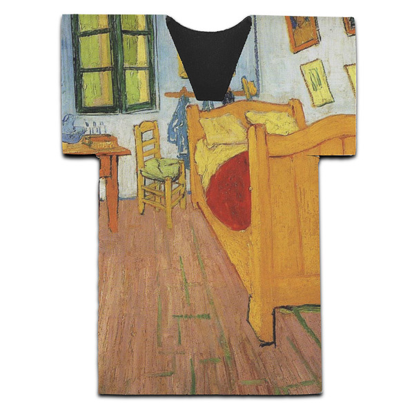 The Bedroom in Arles (Van Gogh 1888) Jersey Bottle Cooler - Set of 4 - FRONT (flat)