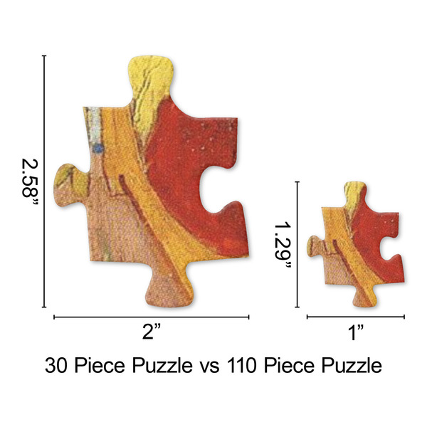 The Bedroom in Arles (Van Gogh 1888) Jigsaw Puzzle - Piece Comparison
