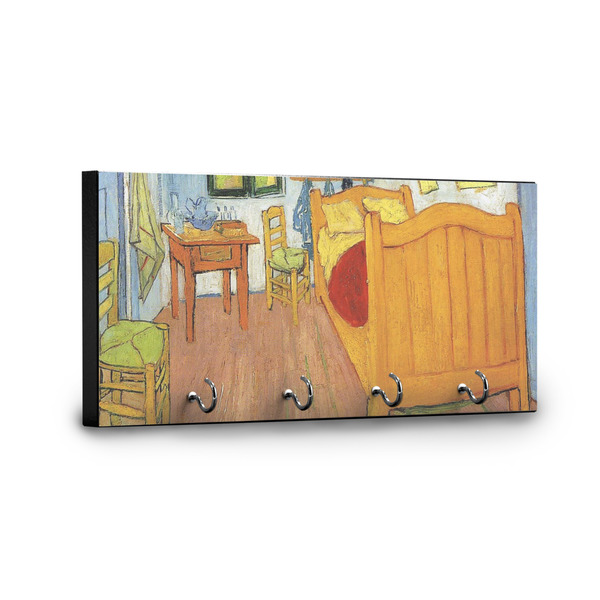 The Bedroom in Arles (Van Gogh 1888) Key Hanger - Front View with Hooks