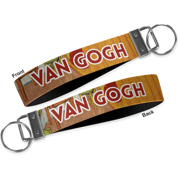 The Bedroom in Arles (Van Gogh 1888) Key-chain - Metal and Nylon - Front and Back
