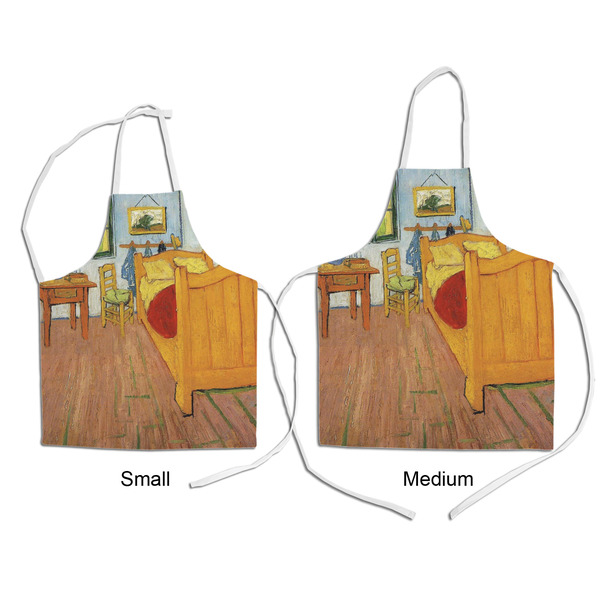 The Bedroom in Arles (Van Gogh 1888) Kid's Aprons - Comparison