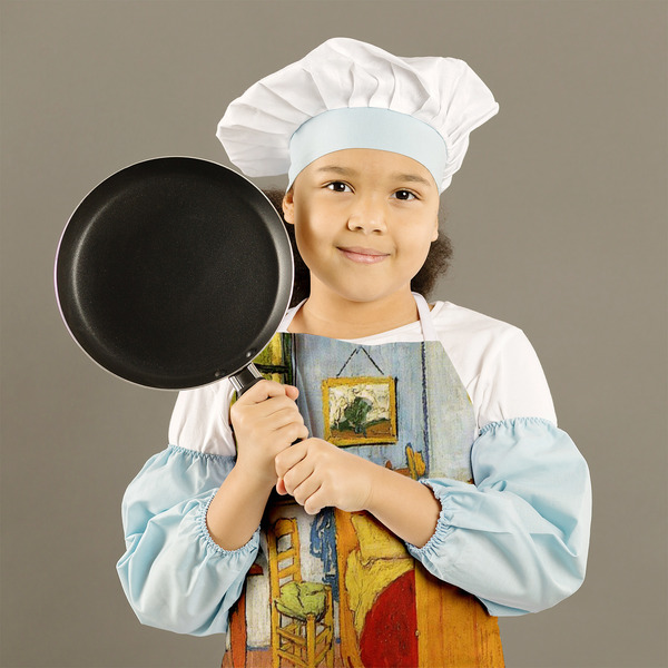 The Bedroom in Arles (Van Gogh 1888) Kid's Aprons - Medium - Lifestyle