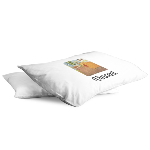 The Bedroom in Arles (Van Gogh 1888) King Pillow Case - TWO (partial print)