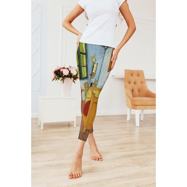 The Bedroom in Arles (Van Gogh 1888) Ladies Leggings - LIFESTYLE 2