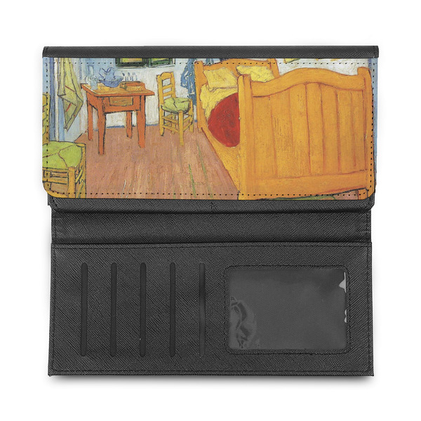 The Bedroom in Arles (Van Gogh 1888) Ladies Wallet - Half Way Open