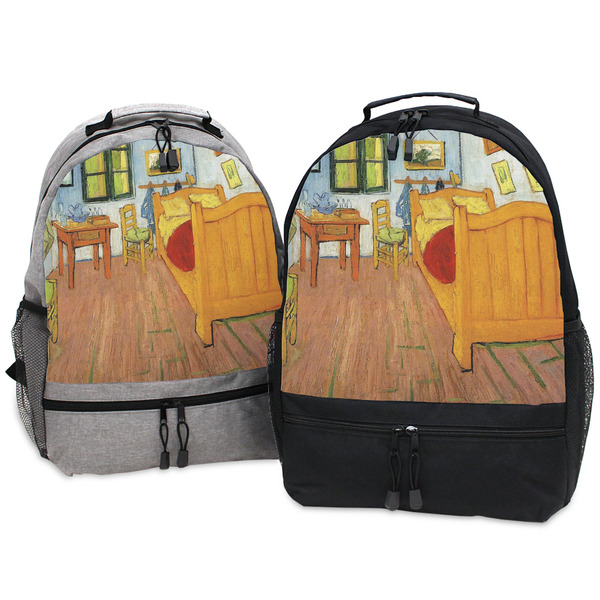 The Bedroom in Arles (Van Gogh 1888) Large Backpacks - Both
