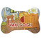 The Bedroom in Arles (Van Gogh 1888) Bone Shaped Dog Food Mat