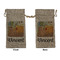 The Bedroom in Arles (Van Gogh 1888) Large Burlap Gift Bag - Front & Back