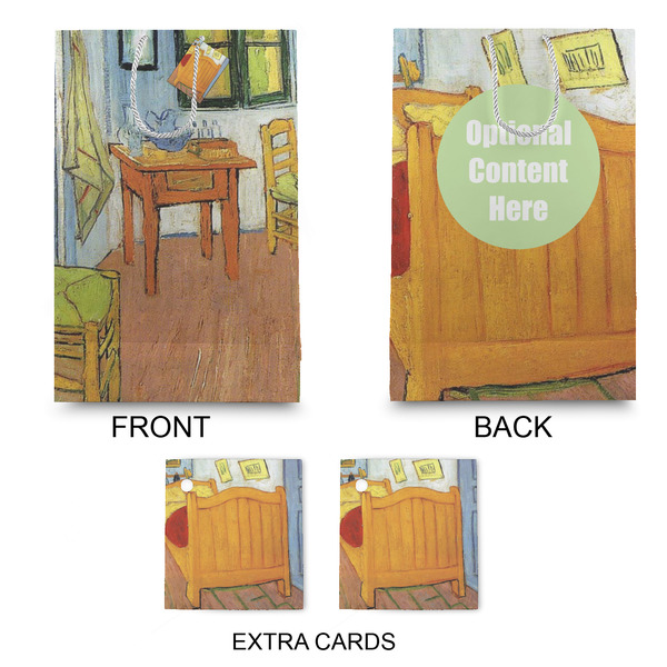 The Bedroom in Arles (Van Gogh 1888) Large Gift Bag - Approval