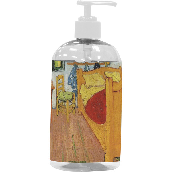 Custom The Bedroom in Arles (Van Gogh 1888) Plastic Soap / Lotion Dispenser (16 oz - Large - White)