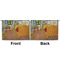 The Bedroom in Arles (Van Gogh 1888) Large Zipper Pouch Approval (Front and Back)