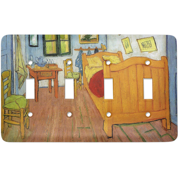 Custom The Bedroom in Arles (Van Gogh 1888) Light Switch Cover (4 Toggle Plate)
