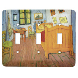 The Bedroom in Arles (Van Gogh 1888) Light Switch Cover (3 Toggle Plate)