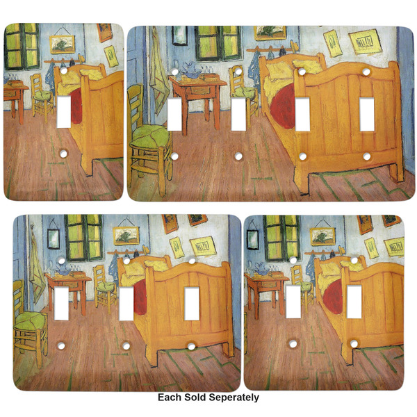 The Bedroom in Arles (Van Gogh 1888) Light Switch Covers all sizes