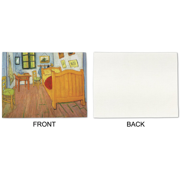 The Bedroom in Arles (Van Gogh 1888) Linen Placemat - APPROVAL Single (single sided)