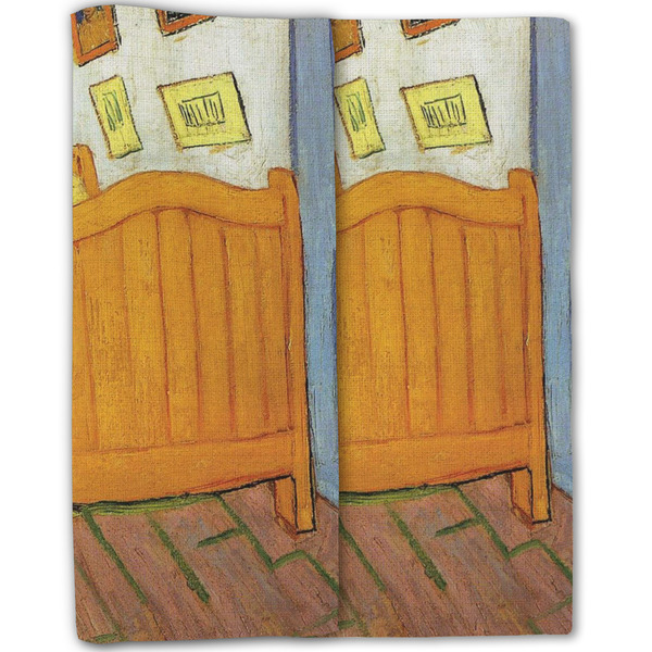The Bedroom in Arles (Van Gogh 1888) Linen Placemat - Double Sided - Folded Half