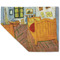 The Bedroom in Arles (Van Gogh 1888) Linen Placemat - Folded Corner (double side)