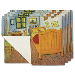 The Bedroom in Arles (Van Gogh 1888) Single-Sided Linen Placemat - Set of 4