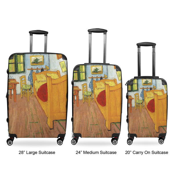 The Bedroom in Arles (Van Gogh 1888) Luggage Bags all sizes - With Handle