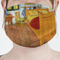 The Bedroom in Arles (Van Gogh 1888) Mask - Pleated (new) Front View on Girl