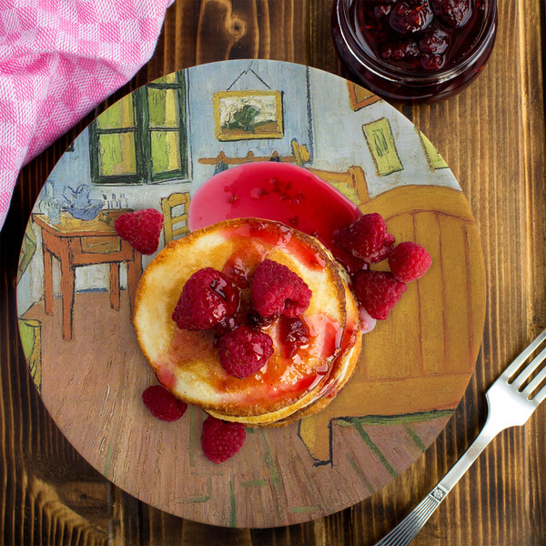 The Bedroom in Arles (Van Gogh 1888) Melamine Plate 8 inches - LIFESTYLE