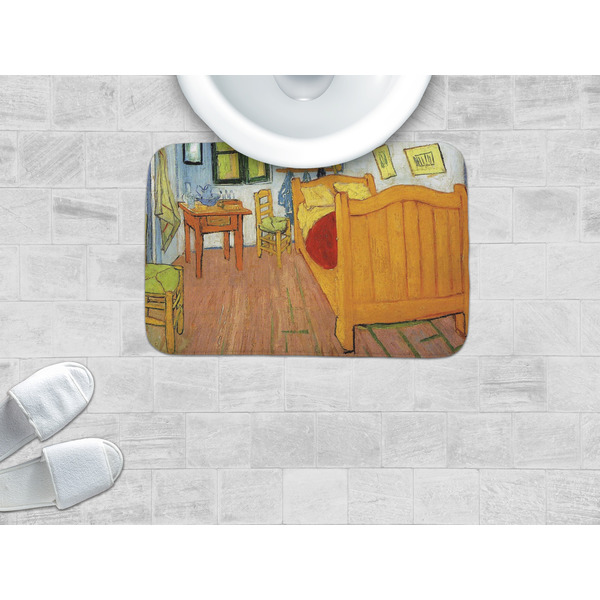 The Bedroom in Arles (Van Gogh 1888) Memory Foam Bath Mat - LIFESTYLE 24x17