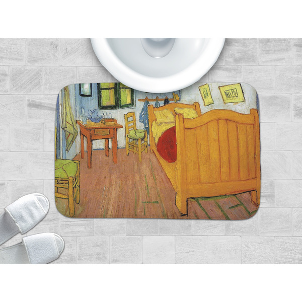 The Bedroom in Arles (Van Gogh 1888) Memory Foam Bath Mat - LIFESTYLE 34x21