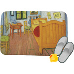 The Bedroom in Arles (Van Gogh 1888) Memory Foam Bath Mat - 24"x17"