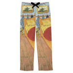 The Bedroom in Arles (Van Gogh 1888) Mens Pajama Pants - M
